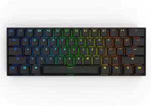 Mechanical Gaming Keyboard 60% True RGB Backlit - Wired/Wireless Bluetooth 5.0 PBT Type-c Up to 8 Ho Mechanical Gaming Keyboard 60% True RGB Backlit - Wired/Wireless Bluetooth 5.0 PBT Type-c Up to 8 Ho