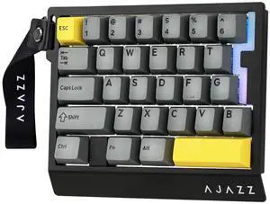 AJAZZ AK029 One Handed Gaming Keyboard, 8Khz Polling, 29 Keys Rapid Fast Wired Keyboard, SOCD & DKS, AJAZZ AK029 One Handed Gaming Keyboard, 8Khz Polling, 29 Keys Rapid Fast Wired Keyboard, SOCD & DKS,
