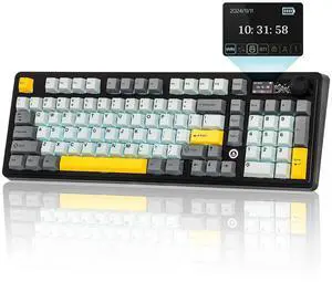 AJAZZ AK980 V2 Mechanical Gaming Keyboard with Display Screen, 10000mAh Battery, 98% Wireless Keyboa AJAZZ AK980 V2 Mechanical Gaming Keyboard with Display Screen, 10000mAh Battery, 98% Wireless Keyboa