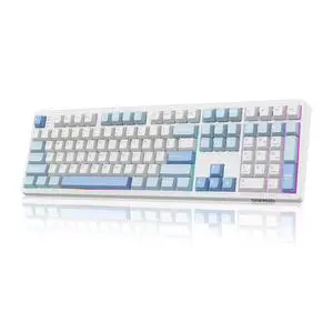 EPOMAKER TH108 Full Size Mechanical Keyboard, Wireless Gaming Keyboard, 8000mAh Battery, Creamy Gask EPOMAKER TH108 Full Size Mechanical Keyboard, Wireless Gaming Keyboard, 8000mAh Battery, Creamy Gask