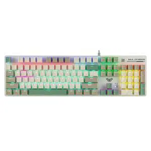 Aula S500 Wired Gaming Keyboard, 100% Full Size Mechanical Keyboard with Number Pad, 104 Keys, NKRO, Aula S500 Wired Gaming Keyboard, 100% Full Size Mechanical Keyboard with Number Pad, 104 Keys, NKRO,