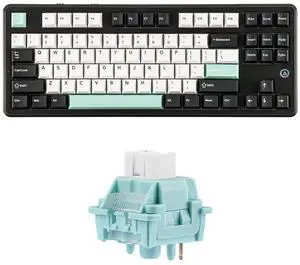 AJAZZ AK870 V2 TKL Gasket Mechanical Keyboard with LEOBOG Ice Vein 100 Pcs 42gf Linear Keyboard Swit AJAZZ AK870 V2 TKL Gasket Mechanical Keyboard with LEOBOG Ice Vein 100 Pcs 42gf Linear Keyboard Swit