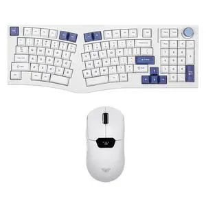 Alice98 Ergonomic 98 Keys Custom Mechanical Keyboard with SC390 Lightweight Gaming Mouse with Displa Alice98 Ergonomic 98 Keys Custom Mechanical Keyboard with SC390 Lightweight Gaming Mouse with Displa
