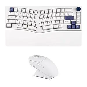 Alice80 68 Keys Ergonomic Mechanical Keyboard with AJ139 V2 MC Gaming Mouse with Charging Base Alice80 68 Keys Ergonomic Mechanical Keyboard with AJ139 V2 MC Gaming Mouse with Charging Base