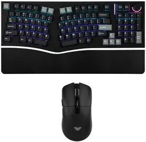 Alice98 Ergonomic 98 Keys Custom Mechanical Keyboard with SC590 PRO Gaming Mouse with Display Screen Alice98 Ergonomic 98 Keys Custom Mechanical Keyboard with SC590 PRO Gaming Mouse with Display Screen