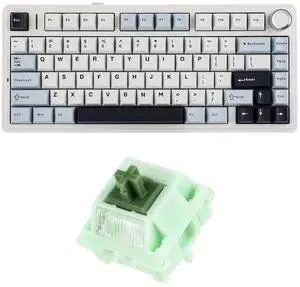 Aula F75 PRO 75% Gaming Keyboard with 70 Pieces Matcha Latte V2 Linear Switches Aula F75 PRO 75% Gaming Keyboard with 70 Pieces Matcha Latte V2 Linear Switches