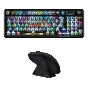 F-NB98 Transparent Keyboard with AJ139 V2 MC Gaming Mouse with Charging Base F-NB98 Transparent Keyboard with AJ139 V2 MC Gaming Mouse with Charging Base