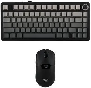 Aula F75 PRO 75% Gaming Keyboard with SC390 Lightweight Gaming Mouse with Display Screen Aula F75 PRO 75% Gaming Keyboard with SC390 Lightweight Gaming Mouse with Display Screen