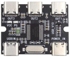 xiwai USB-C 2.0 1-to-3 Three Ports HUB Splitter PCBA Expansion Module Board PCs Multiport 3 Devices Type-C for Keyboard Mouse Scanner Printer xiwai USB-C 2.0 1-to-3 Three Ports HUB Splitter PCBA Expansion Module Board PCs Multiport 3 Devices Type-C for Keyboard Mouse Scanner Printer