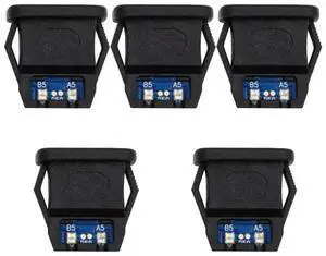 xiwai 5pcs/Set DIY OEM Type C Female Socket Connector to 6Pin PCBA Pinout Rectangle Latch Mount Type PD Power DC 5V/20V IP67 for Wiring xiwai 5pcs/Set DIY OEM Type C Female Socket Connector to 6Pin PCBA Pinout Rectangle Latch Mount Type PD Power DC 5V/20V IP67 for Wiring