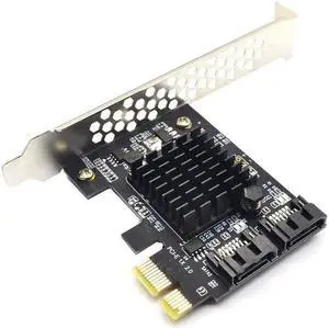 PCIE PCI-E to 2 Port SATA 1X 4X 8X 16X PCI-E Cards PCI Express to 2 SATA 3.0 2-Port SATA III 6Gbps Expansion Adapter Boards PCIE PCI-E to 2 Port SATA 1X 4X 8X 16X PCI-E Cards PCI Express to 2 SATA 3.0 2-Port SATA III 6Gbps Expansion Adapter Boards