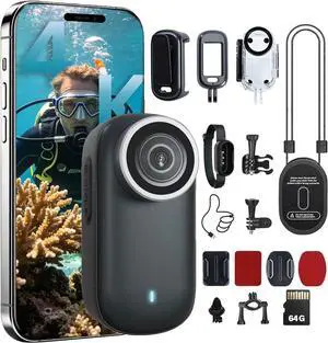 4K Mini Body Camera,64G Wearable Camera with 360°Rotatable Clip & Magnetic Clip, Thumb Size, 96 Minutes for Recording, Easy to Use for Lecture, Traveling, Pet Walking and Outdoors(Black) 4K Mini Body Camera,64G Wearable Camera with 360°Rotatable Clip & Magnetic Clip, Thumb Size, 96 Minutes for Recording, Easy to Use for Lecture, Traveling, Pet Walking and Outdoors(Black)