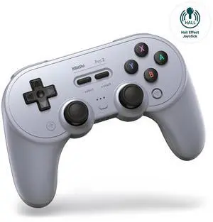 8BitDo Pro 2 Bluetooth Controller for Switch/Switch 2, Hall Effect Joysticks, 2 Pro Back Paddle Buttons, Wireless Gaming Controller for Switch, PC, Android, and Steam Deck & Apple (Gray Edition) 8BitDo Pro 2 Bluetooth Controller for Switch/Switch 2, Hall Effect Joysticks, 2 Pro Back Paddle Buttons, Wireless Gaming Controller for Switch, PC, Android, and Steam Deck & Apple (Gray Edition)