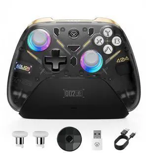 K20 Tri-Mode Wireless Controller for Switch 2/Switch/Switch OLED/PC, Hall Effect Joysticks Gamepad with 1000Hz Polling, 3-Stage Hall Triggers, RGB Charging Dock, Detachable Back Buttons K20 Tri-Mode Wireless Controller for Switch 2/Switch/Switch OLED/PC, Hall Effect Joysticks Gamepad with 1000Hz Polling, 3-Stage Hall Triggers, RGB Charging Dock, Detachable Back Buttons