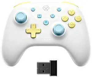 Wireless Controller for Switch 2/Switch/OLED, Hall Effect Joysticks, Bluetooth & 2.4G Wireless, Wired Gamepad for PC, iOS & Android, Turbo, Dual Vibration, Cute Pastel Design Wireless Controller for Switch 2/Switch/OLED, Hall Effect Joysticks, Bluetooth & 2.4G Wireless, Wired Gamepad for PC, iOS & Android, Turbo, Dual Vibration, Cute Pastel Design