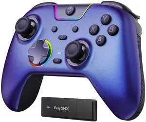 X05 Pro Wireless PC Controller, Silent Buttons, 2-Step Triggers, Hall Joysticks, 2 Programmable Buttons, 1000mAh Battery, Compatible with PC/Switch/Android/iOS ,Perfect for Soccer and All Video Games, X05 Pro Wireless PC Controller, Silent Buttons, 2-Step Triggers, Hall Joysticks, 2 Programmable Buttons, 1000mAh Battery, Compatible with PC/Switch/Android/iOS ,Perfect for Soccer and All Video Games,