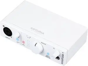 MiniFuse 1 - Compact USB Audio Interface with Creative Software for Recording, Production, Podcasting, Guitar - White | USB-C 1x Combo Xlr and ¼ Input, 48V Phantom, Headphone and Stereo Outs, Loopbac MiniFuse 1 - Compact USB Audio Interface with Creative Software for Recording, Production, Podcasting, Guitar - White | USB-C 1x Combo Xlr and ¼ Input, 48V Phantom, Headphone and Stereo Outs, Loopbac