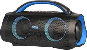 Extreme Boom Pro 100W Loud Outdoor Speaker, 2+2 Channel, IPX6 Waterproof, Bluetooth 5.3, 20H Playtime, Dynamic Lights, Portable Speaker for Camping, Beach, Pool, Working Outside - Orange Blue Extreme Boom Pro 100W Loud Outdoor Speaker, 2+2 Channel, IPX6 Waterproof, Bluetooth 5.3, 20H Playtime, Dynamic Lights, Portable Speaker for Camping, Beach, Pool, Working Outside - Orange Blue