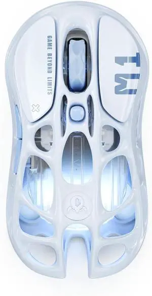 Mercury M1 Pro Wireless Gaming Mouse, Lightweight Magnesium Alloy, 26,000 DPI, PAW3395DM Sensor, 5 Programmable Buttons, Support Wired/2.4GHz/BT, Up to 200 Hours Battery Life Ice Blue Mercury M1 Pro Wireless Gaming Mouse, Lightweight Magnesium Alloy, 26,000 DPI, PAW3395DM Sensor, 5 Programmable Buttons, Support Wired/2.4GHz/BT, Up to 200 Hours Battery Life Ice Blue