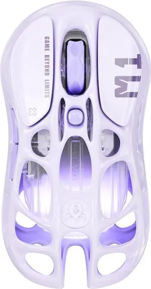 Mercury M1 Pro Wireless Gaming Mouse, Lightweight Magnesium Alloy, 26,000 DPI, PAW3395DM Sensor, 5 Programmable Buttons, Support Wired/2.4GHz/BT, Up to 200 Hours Battery Life Purple Mercury M1 Pro Wireless Gaming Mouse, Lightweight Magnesium Alloy, 26,000 DPI, PAW3395DM Sensor, 5 Programmable Buttons, Support Wired/2.4GHz/BT, Up to 200 Hours Battery Life Purple