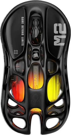 Mercury M2 Wireless Gaming Mouse with 26,000 DPI, PAW3395DM Sensor -79g Lightweight Hollowed-Out Design -5 Programmable Buttons -5 Dynamic Lightsync RGB Mercury M2 Wireless Gaming Mouse with 26,000 DPI, PAW3395DM Sensor -79g Lightweight Hollowed-Out Design -5 Programmable Buttons -5 Dynamic Lightsync RGB