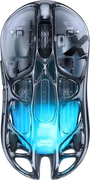 Mercury X Pro Wireless Gaming Mouse, Come with 8K Dongle 32,000 DPI PAW 3950 Sensor, 8,000Hz Polling Rate, Only 49g, Magnesium Alloy Hollow Frame, RGB Lighting, 5 Programmable Buttons Mercury X Pro Wireless Gaming Mouse, Come with 8K Dongle 32,000 DPI PAW 3950 Sensor, 8,000Hz Polling Rate, Only 49g, Magnesium Alloy Hollow Frame, RGB Lighting, 5 Programmable Buttons