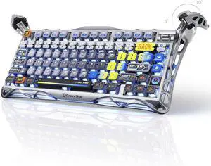 Mercury K1 Pro Wireless Mechanical Gaming Keyboard, 75% Layout RGB Custom Keyboard, Aluminum Alloy Matte Black Frame with Phoenix-Inspired Keycaps, Hot-Swappable Linear Switches Interstellar Silver Mercury K1 Pro Wireless Mechanical Gaming Keyboard, 75% Layout RGB Custom Keyboard, Aluminum Alloy Matte Black Frame with Phoenix-Inspired Keycaps, Hot-Swappable Linear Switches Interstellar Silver
