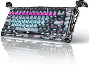 V75Pro HE Keyboard 75% Layout Gaming Keyboard, HallEffect Magnetic Switches, Only Wired, HotSwappable, 8000Hz Polling, DualZone RGB, SemiAluminum Frame with Cyberpunk V75Pro HE Keyboard 75% Layout Gaming Keyboard, HallEffect Magnetic Switches, Only Wired, HotSwappable, 8000Hz Polling, DualZone RGB, SemiAluminum Frame with Cyberpunk