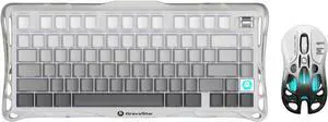 Wrieless Gaming Keyboard and Mouse Set, 75 Mechanical Keyboard and Wireless Gaming Mouse, Magnesium Alloy Wrieless Gaming Keyboard and Mouse Set, 75 Mechanical Keyboard and Wireless Gaming Mouse, Magnesium Alloy