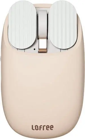 Wavy Chips Dual-Mode Wireless Mouse with 5 Adjustable DPI Levels Compatible with Windows, MacOS, iOS, Android (Milk Tea) Wavy Chips Dual-Mode Wireless Mouse with 5 Adjustable DPI Levels Compatible with Windows, MacOS, iOS, Android (Milk Tea)
