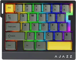 AK029 Magnetic Switch One Handed Gaming Keyboard, Hall Effect Rapid Trigger Mechanical Keypad with SOCD & DKS, 8KHz Polling Rate, 29 Keys Mini Ergonomic Gaming Keyboard for FPS Gamers, PC Black Yellow AK029 Magnetic Switch One Handed Gaming Keyboard, Hall Effect Rapid Trigger Mechanical Keypad with SOCD & DKS, 8KHz Polling Rate, 29 Keys Mini Ergonomic Gaming Keyboard for FPS Gamers, PC Black Yellow