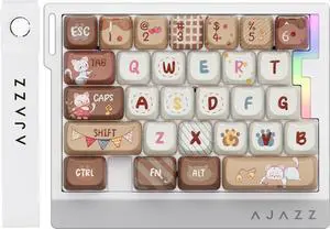 AK029 Magnetic Switch One Handed Gaming Keyboard, Hall Effect Rapid Trigger Mechanical Keypad with SOCD & DKS, 8KHz Polling Rate, 29 Keys Mini Ergonomic Gaming Keyboard for FPS Gamers, PC Light Yellow AK029 Magnetic Switch One Handed Gaming Keyboard, Hall Effect Rapid Trigger Mechanical Keypad with SOCD & DKS, 8KHz Polling Rate, 29 Keys Mini Ergonomic Gaming Keyboard for FPS Gamers, PC Light Yellow