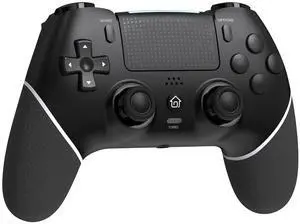 Wireless Controller with Hall Joystick for PS4,Pro,Slim - Wireless Controller with Built-in Speakers/Precise Joysticks/Turbo/Advanced Buttons Programming, and 1000mAh Rechargeable Battery Black White Wireless Controller with Hall Joystick for PS4,Pro,Slim - Wireless Controller with Built-in Speakers/Precise Joysticks/Turbo/Advanced Buttons Programming, and 1000mAh Rechargeable Battery Black White