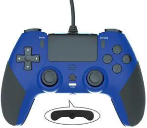 Wired Controller Gamepad for Playstation 4 with Advanced Programming Buttons Dual Vibration Shock Joystick Gamepad for PS4/PS4 Slim/PS4 Pro and PC Blue Wired Controller Gamepad for Playstation 4 with Advanced Programming Buttons Dual Vibration Shock Joystick Gamepad for PS4/PS4 Slim/PS4 Pro and PC Blue