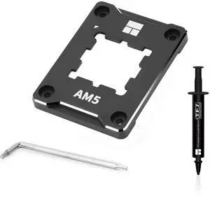 ASF-Black AM5 CPU Holder, Corrective Anti-Bending Fixing Frame, Full-Fit Fixed Non-Marking Mounter, AM5 Anti-Bending Contact Frame, CPU Cooler Standard ASF-Black AM5 CPU Holder, Corrective Anti-Bending Fixing Frame, Full-Fit Fixed Non-Marking Mounter, AM5 Anti-Bending Contact Frame, CPU Cooler Standard
