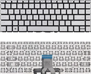 Replacement Keyboard Compatible with HP 14-CK 14-CD 14-CM 14-DG 1 Black US Layout (Silver Without Backlit) Replacement Keyboard Compatible with HP 14-CK 14-CD 14-CM 14-DG 1 Black US Layout (Silver Without Backlit)