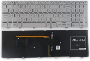 New Laptop Keyboard with Frame and Backlit Compatible with Dell Inspiron 15 7000 7537 P36F Series Silver US Layout New Laptop Keyboard with Frame and Backlit Compatible with Dell Inspiron 15 7000 7537 P36F Series Silver US Layout
