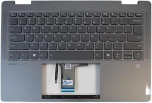 Replacement Palmrest w/ Backlit Keyboard for Lenovo Yoga 7 2-in-1 14AHP9 83DK, Upper Case Assembly with Keyboard, Part Number 5CB1N96877 Replacement Palmrest w/ Backlit Keyboard for Lenovo Yoga 7 2-in-1 14AHP9 83DK, Upper Case Assembly with Keyboard, Part Number 5CB1N96877