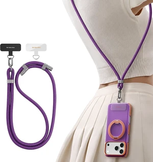 Phone Lanyard Crossbody, Adjustable Neck Strap, Deep Purple
2 Tether Tabs, Metal Buckles, Anti-Theft, All-Day Comfort, Hands-Free, Universal, Fits iPhone, Samsung, Travel Essentials Phone Lanyard Crossbody, Adjustable Neck Strap, Deep Purple
2 Tether Tabs, Metal Buckles, Anti-Theft, All-Day Comfort, Hands-Free, Universal, Fits iPhone, Samsung, Travel Essentials