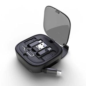 The end of "which cable did I forget?" This compact storage box gathers everything you need to stay charged in one place: a built-in retractable cable plus a set of interchangeable adapters, all organ The end of "which cable did I forget?" This compact storage box gathers everything you need to stay charged in one place: a built-in retractable cable plus a set of interchangeable adapters, all organ