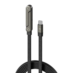 240W USB C to USB C Fast Charging Cable, Nylon Braided Cord with 90° Elbow 360° Rotating Connector, Multi-Angle Design, Built-in Phone Stand, for iPhone 15 Gaming, Desk Setup & Printer-5pcs 240W USB C to USB C Fast Charging Cable, Nylon Braided Cord with 90° Elbow 360° Rotating Connector, Multi-Angle Design, Built-in Phone Stand, for iPhone 15 Gaming, Desk Setup & Printer-5pcs