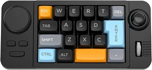 Color Illuminated 19 Small Gaming Keyboard Customizable Joystick Double Macroed Wheel Hot Swappable Switches Gamimg Mechanical Keyboard Color Illuminated 19 Small Gaming Keyboard Customizable Joystick Double Macroed Wheel Hot Swappable Switches Gamimg Mechanical Keyboard