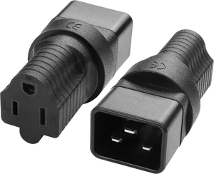 IEC C20 to NEMA 5-15R Power Adapter, 10Pack
15A 125V, NEMA 5-15P to C20, AC Power Converter, For PDUs and Network Equipment IEC C20 to NEMA 5-15R Power Adapter, 10Pack
15A 125V, NEMA 5-15P to C20, AC Power Converter, For PDUs and Network Equipment