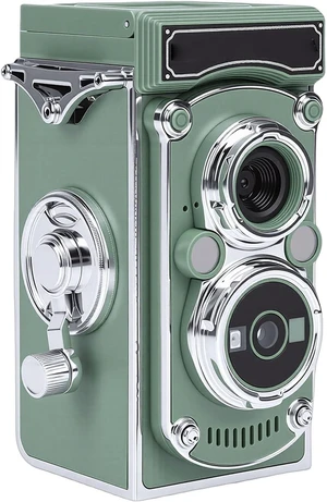 24MP Vintage Digital Camera, 2.7K Video Recording Compact Camera, 180 Degree Flip Screen, for Travel Photography and Daily Captures (Green) 24MP Vintage Digital Camera, 2.7K Video Recording Compact Camera, 180 Degree Flip Screen, for Travel Photography and Daily Captures (Green)