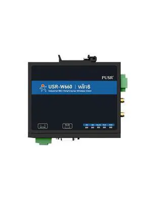 PUSR Dual Band Serial to WiFi6 Converter with MQTT SSL Quacomm WiFi Roaming Gigabit Port RS232 RS485 to WiFi6/Ethernet USR-W660 PUSR Dual Band Serial to WiFi6 Converter with MQTT SSL Quacomm WiFi Roaming Gigabit Port RS232 RS485 to WiFi6/Ethernet USR-W660