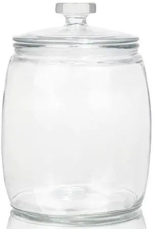 CATPOWER 2.5 Gallon Wide Mouth Glass Storage Jars with Heavy Glass Lids - Large Cookie Jars for Kitchen, Ideal for Flour, Rice, Sugar, Pasta, and Candy CATPOWER 2.5 Gallon Wide Mouth Glass Storage Jars with Heavy Glass Lids - Large Cookie Jars for Kitchen, Ideal for Flour, Rice, Sugar, Pasta, and Candy