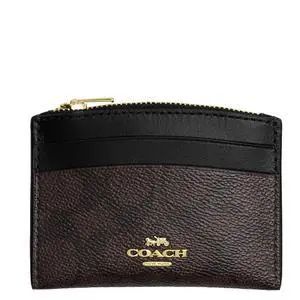 COACH Crossgrain Leather Shaped Card Case COACH Crossgrain Leather Shaped Card Case