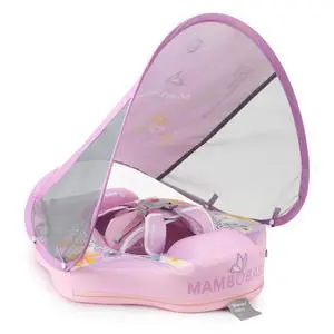 GENTEACO Mambobaby Baby Pool Float with Removable Canopy 3-24 Months, Non-Inflatable Infant Floats for Pool Add Tail Avoid Flip, Swim Trainer for Toddler Boys Girls(Flower Purple) GENTEACO Mambobaby Baby Pool Float with Removable Canopy 3-24 Months, Non-Inflatable Infant Floats for Pool Add Tail Avoid Flip, Swim Trainer for Toddler Boys Girls(Flower Purple)