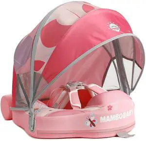 Mambobaby Float with Canopy Size Improved Non Inflatable Infant Baby Pool Float Smart Mambo Float Swim Trainer Baby Swim Float Mambo Baby Float Solid Air Free Water Waist Swimming Ring Mambobaby Float with Canopy Size Improved Non Inflatable Infant Baby Pool Float Smart Mambo Float Swim Trainer Baby Swim Float Mambo Baby Float Solid Air Free Water Waist Swimming Ring