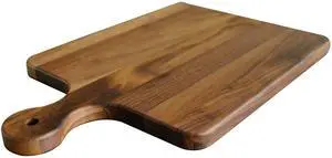 Made in USA Walnut Cutting Board by Virginia Boys Kitchens - Butcher Block made from Sustainable Hardwood (Handle - 10x16) Made in USA Walnut Cutting Board by Virginia Boys Kitchens - Butcher Block made from Sustainable Hardwood (Handle - 10x16)